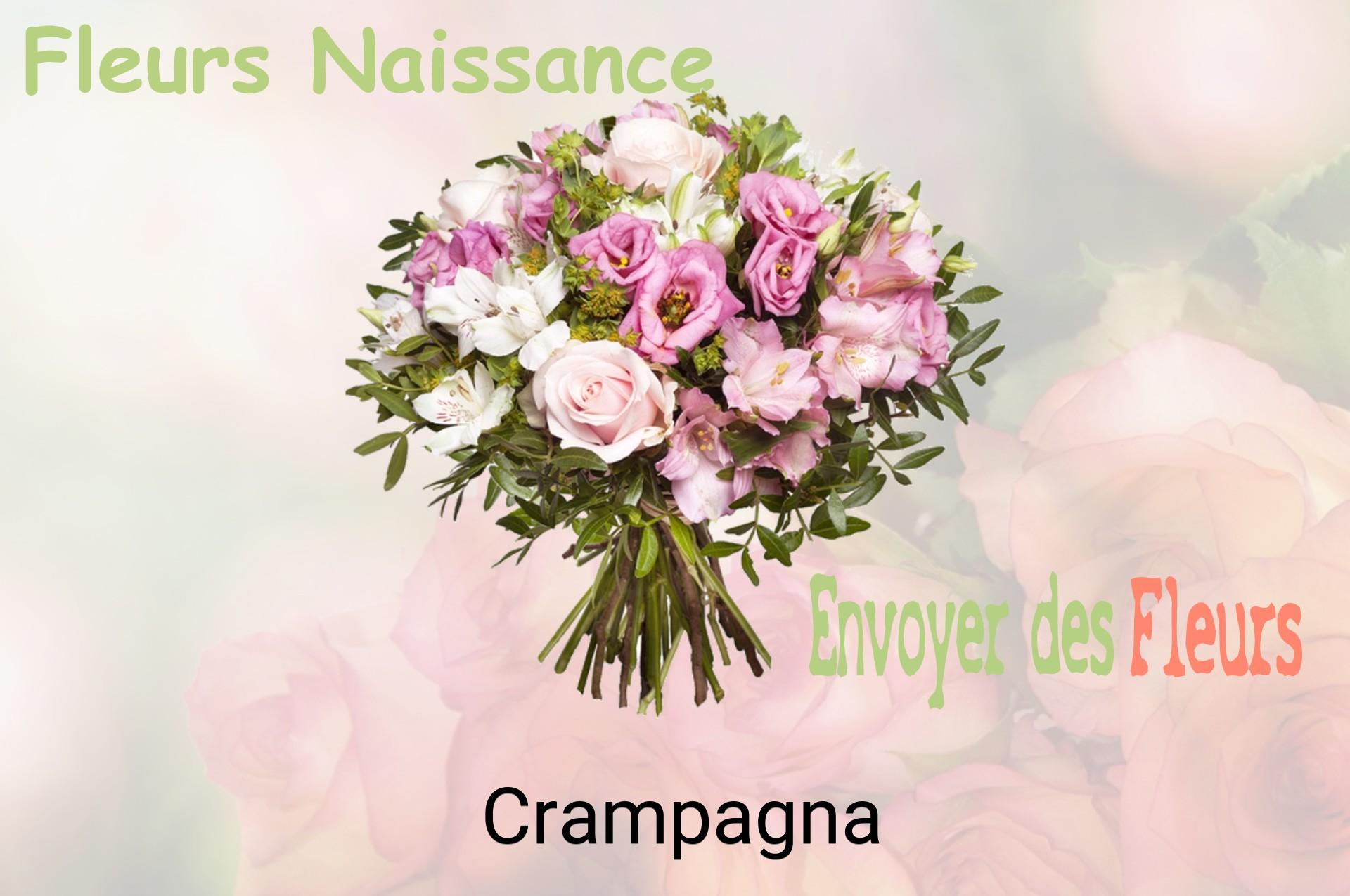 Bouquet de fleurs de naissance livré à Crampagna